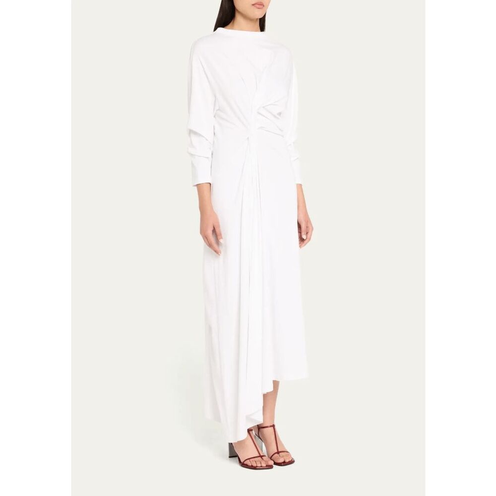 A.W.A.K.E. MODE Knotted Jersey Maxi Dress SMALL $495